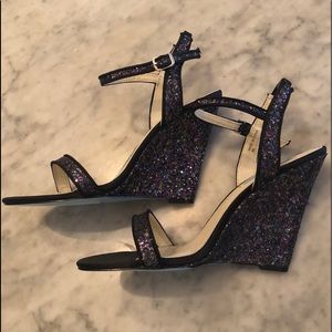 Betsy Johnson Black Sparkle Heels